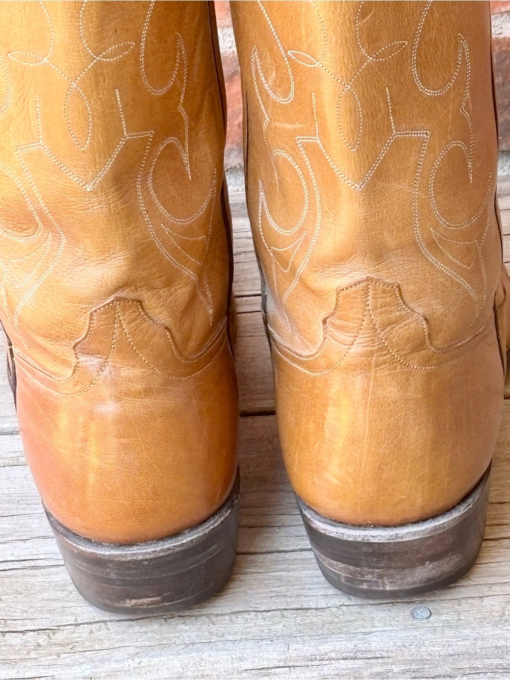 Rios of Mercedes 9216 Vintage Brown Western Cowboy Boots Sz 13AA - Picture 4 of 11